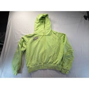 The GREII Rolling Stone BTS American Music Award Hoodie Lime Green Small Women